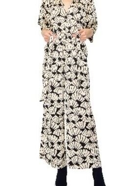 MELLODAY Printed Satin Jumpsuit